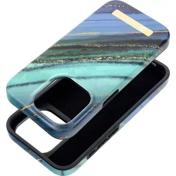 Pouzdro na mobilní telefon Pouzdro F-PROTECT Mirage kompatibilní s MagSafe pro IPHONE 15 PRO MAX nefritový mramor