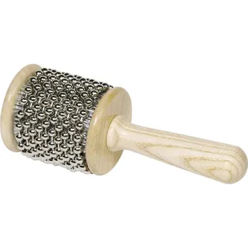 Dřevěná hračka Small Foot Cabasa - chřestítko dřevo a kov - 6 x 7 x 16 cm