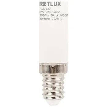 Žárovka RETLUX RLL 630 C37 E14 candle 8W CW D