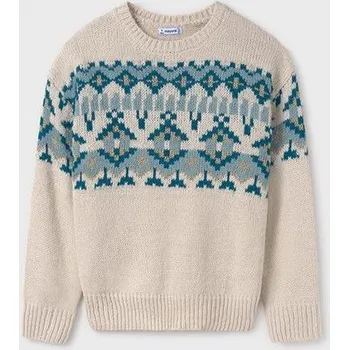 Dívčí svetr Mayoral dívčí svetr vzorovaný 7304-93 velikost 158