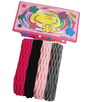 Sada gumiček do vlasů 3D - 4 ks - barevné