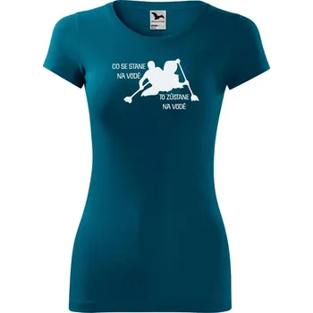 Dámské oblečení DOBRÝ TRIKO Dámské vodácké tričko glance Co se stane na vodě Velikost: XL, Barva: Petrolejová