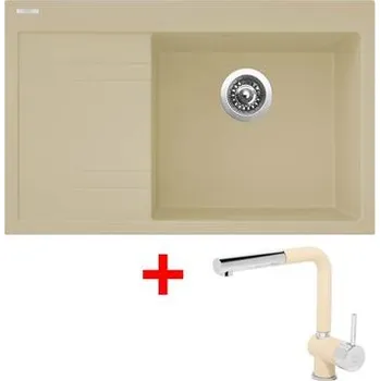 Granitový dřez Sinks RIM 780 P Sahara + Mix 3 P GR