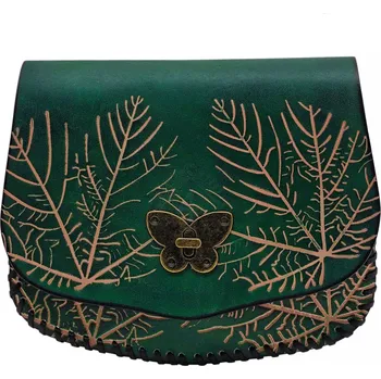 Karnevalový kostým Výprodej Elfí kožená brašna na opasek &quot;Lesní milost&quot; (Zelená) - Outlet