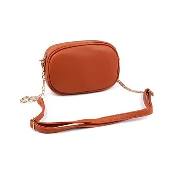 Kabelka Dámská / dívčí kabelka crossbody 13,5x20 cm - 1 ks - 4 hnědá koňak