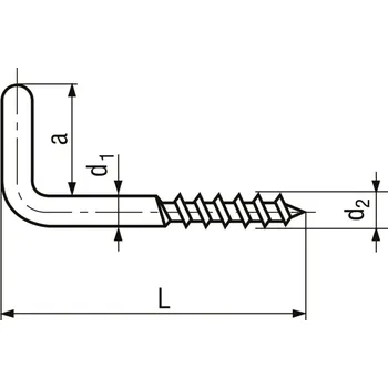 Vrut skoba s vrutem ocel ZB 4.5 mm 60 mm