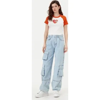 Pánské tričko HUGO T-Shirt Dorra 50533973 Oranžová Regular Fit XL