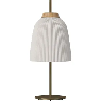 Lampička Bolia Opálově bílá skleněná stolní lampa Campa