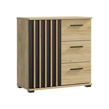 Komoda Komoda Montana dub craft/černá 80 cm