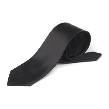 Saténová kravata - 1 ks - 2 (5 cm) černá