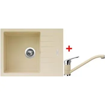 Granitový dřez Sinks PERFECTO 650 Sahara + Pronto GR