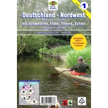 Wassersport-Wanderkarte / Deutschland Nordwest für Kanu- und Rudersport - Jübermann, Erhard