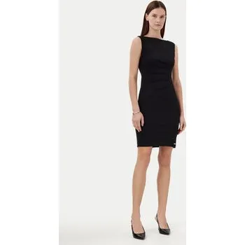 Dámské šaty Calvin Klein Každodenní šaty K20K208433 Černá Regular Fit 42