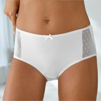 Dámská móda Sada 2 kalhotek maxi z mikrovlákna a tylu bílá 54/56