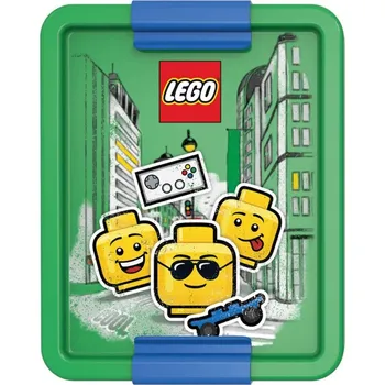 Svačinový box LEGO Iconic Boy box na svačinu - modrá zelená