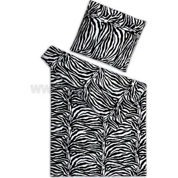 Povlečení Svitap Povlečení mikrovlákno a mikroflanel Zebra 140x200 70x90