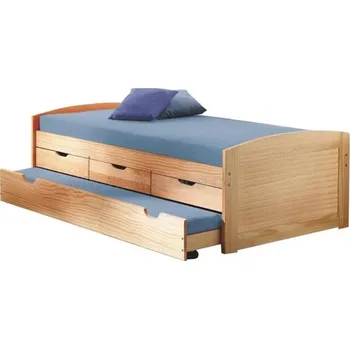 Postel Dřevěná postel Marinella 200x90 Bílá Doprava ZDARMA.