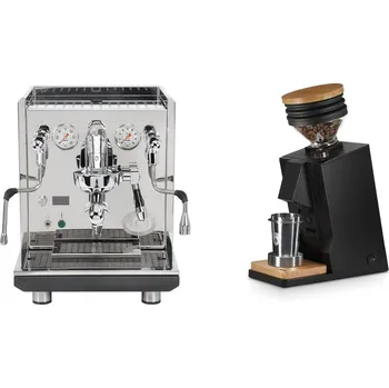 Kávovar ECM Synchronika II + Eureka Mignon Single Dose, Black & Oak