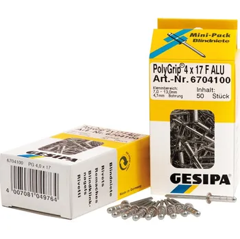 Nýt Hliníkové trhací nýty Mini-Pack PolyGri 4,8x10mm K 16 Gesipa