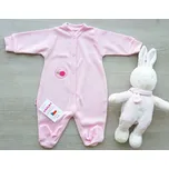 AMÁLKA Bavlněný kojenecký overal růžový Beruška, motýlek Velikost: 92