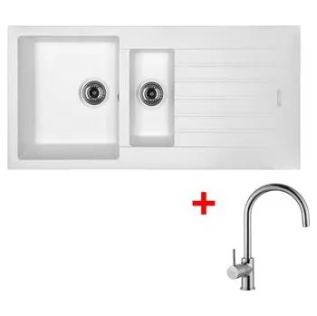 Granitový dřez Sinks PERFECTO 1000.1 Milk + Vitalia