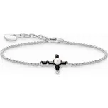 Thomas Sabo A2173-167-11-L19V Silver náramek With Black Cross Romance