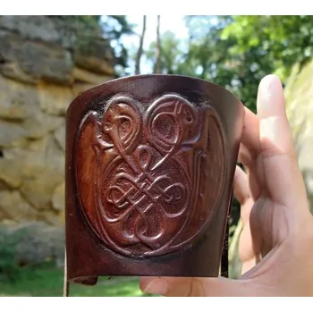 Náramek IRSKÉ VOLAVKY, kožený náramek