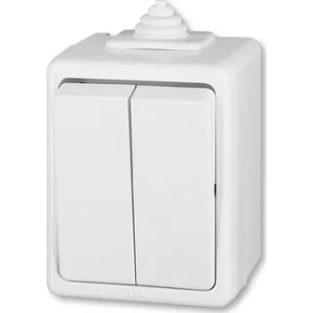 vypínač ABB 3553-05929 B, IP44, bílý