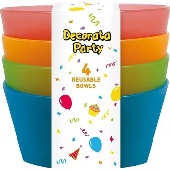 Procos Misky plastové barevné 13,5 cm 4 ks