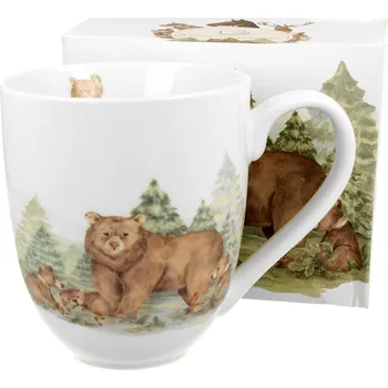 DUO Gifts DG - Porcelánový hrnek jumbo XXL Medvědí rodinka v dárkové krabičce - 1 litr