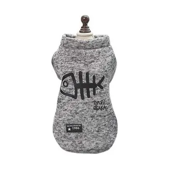Obleček pro psa Mikina pro psa rybí kost - Šedá XL