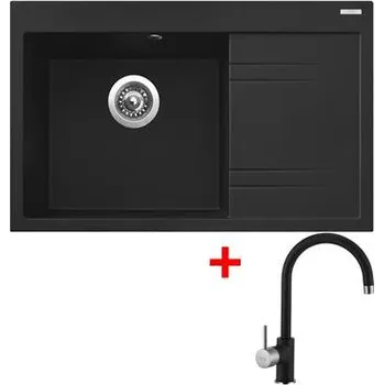 Sinks RIM 780 L Metalblack + Vitalia GR