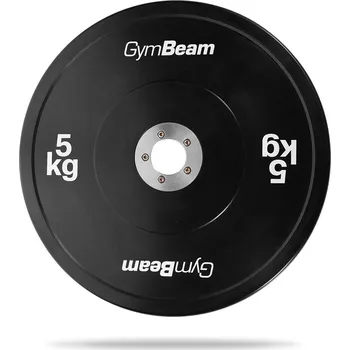 GymBeam Gumový kotouč Competition Bumper 5 kgčerná