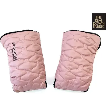 Rukávník PINKIE péřové rukavice na kočárek Superfine Light Pink