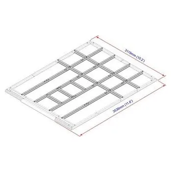 Zahradní domek Podlahové profily pro domky 11,6 m2 Duramax 57222