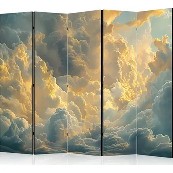 Paraván Paraván - Poslední dech dne: Mraky osvětlené večerní záři Velikost: 225x172 cm, Provedení: Jednostranný
