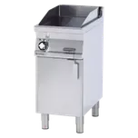 RM GASTRO Grilovací deska 39x52 elektrická chromovaná hladká s podestavbou 400 V | RM - FTL-74ETS