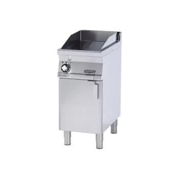 Kuchyňský gril RM GASTRO Grilovací deska 39x52 elektrická chromovaná hladká s podestavbou 400 V | RM - FTL-74ETS