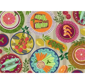 Puzzle RAVENSBURGER Středomořská kuchyně 500 dílků