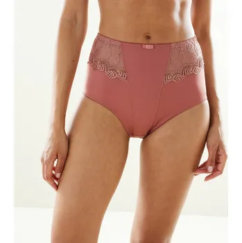 Kalhotky Sada 2 stahujících kalhotek Rima zn. Confidence Lingerie® z mikrovlákna a vyšívaného tylu korálová 50/52