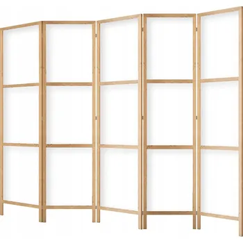 Paraván Paraván závěs kosmetický salon kadeřník stěna pokoj 225x172 cm bílá