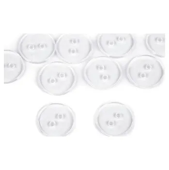 Knoflík Knoflík velikost 24" - 50 ks - 15 transparent