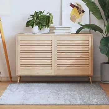 Interiérové dveře ZBXL Nábytková dvířka lamelový design 2 ks 61,5 x 59,4 cm borovice