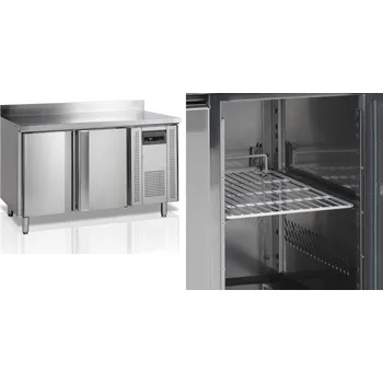 TEFCOLD Mrazicí Stůl Nerez CF 7210 + AKCE | š. 136 cm, 2 Dveře, GN1/1, Servis ČR
