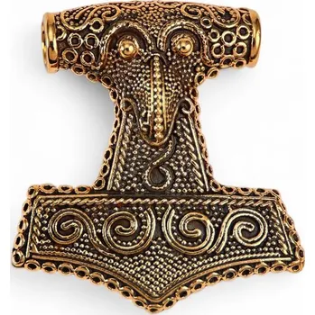 Přívěsek Megalith VELKÉ HAVRANÍ THOROVO KLADIVO, Kabara, Švédsko, bronz