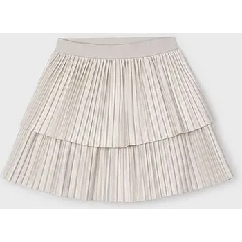 Dívčí sukně dětská plisovaná sukně Mayoral béžová 4904-68 velikost 122