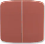 ABB Tango kryt vypínače dělený vřesová červená 3558A-A652 R2