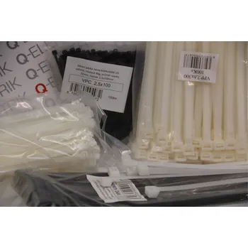 Stahovací páska Pásky černé UV VPC 3,6x200