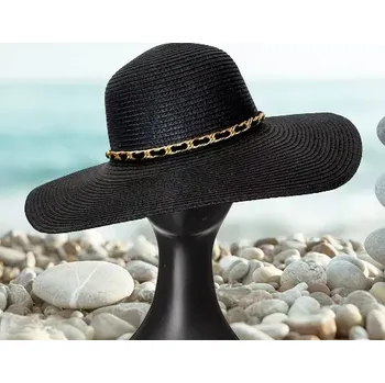 Klobouk Dámský letní klobouk - slamák - černý