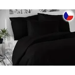 Jednobarevné povlečení satén 70x90, 140x200 Luxury Collection Černé